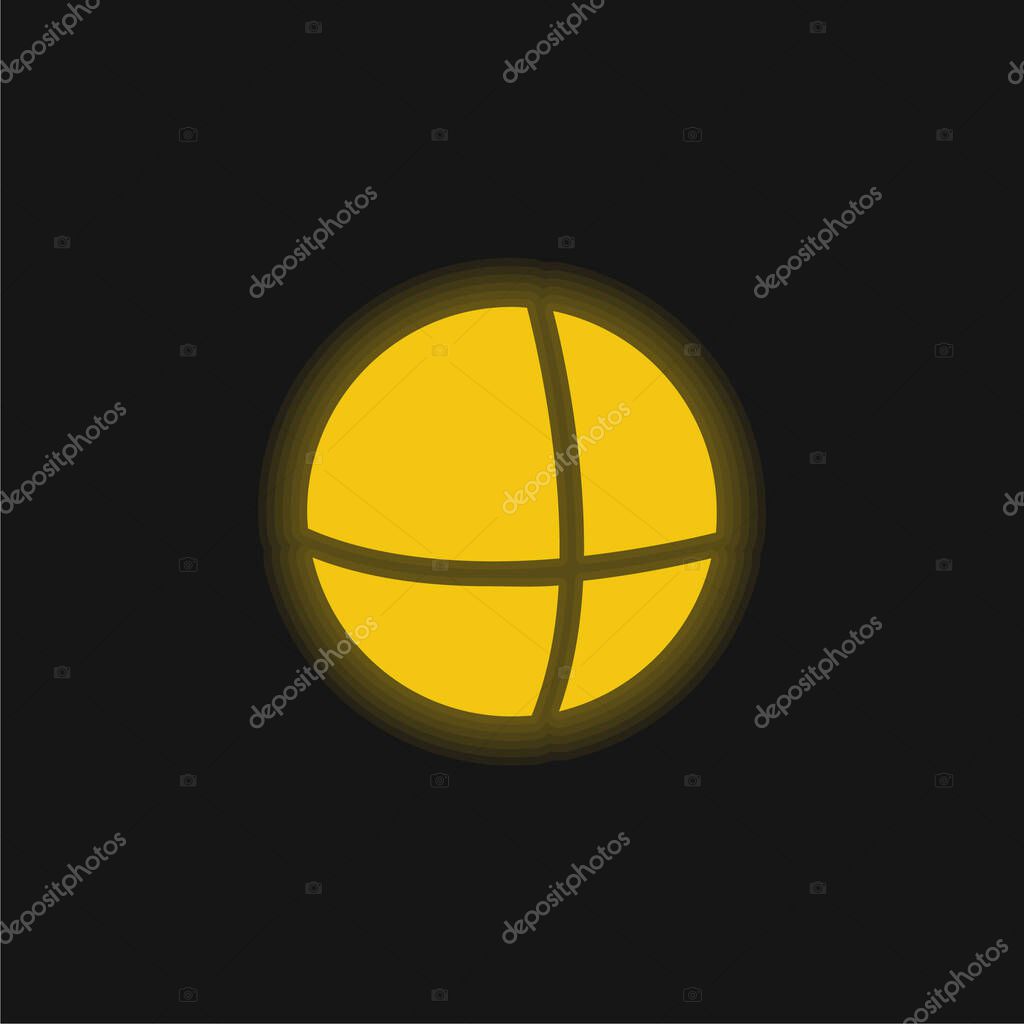Ads Of The World Logo yellow glowing neon icon