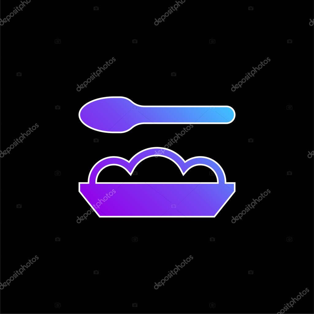 Baby Food blue gradient vector icon
