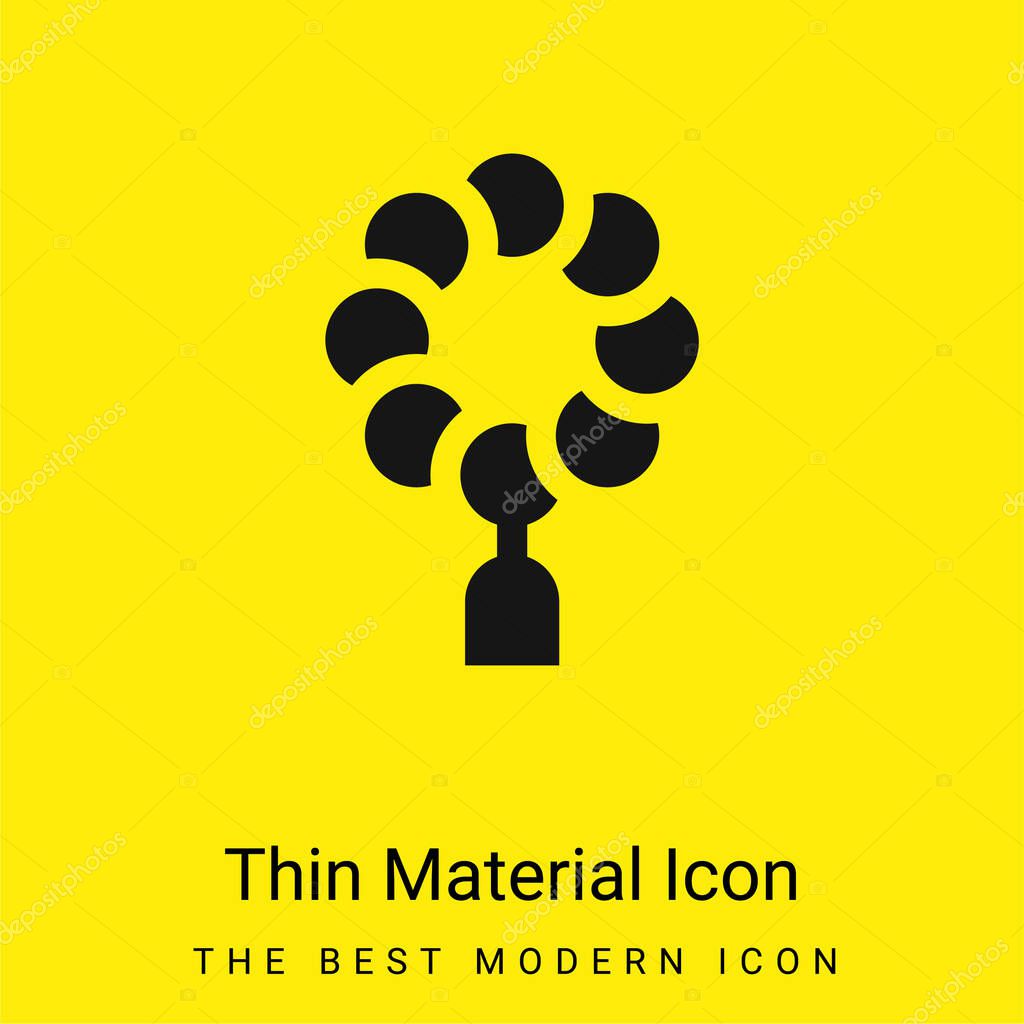 Beads minimal bright yellow material icon