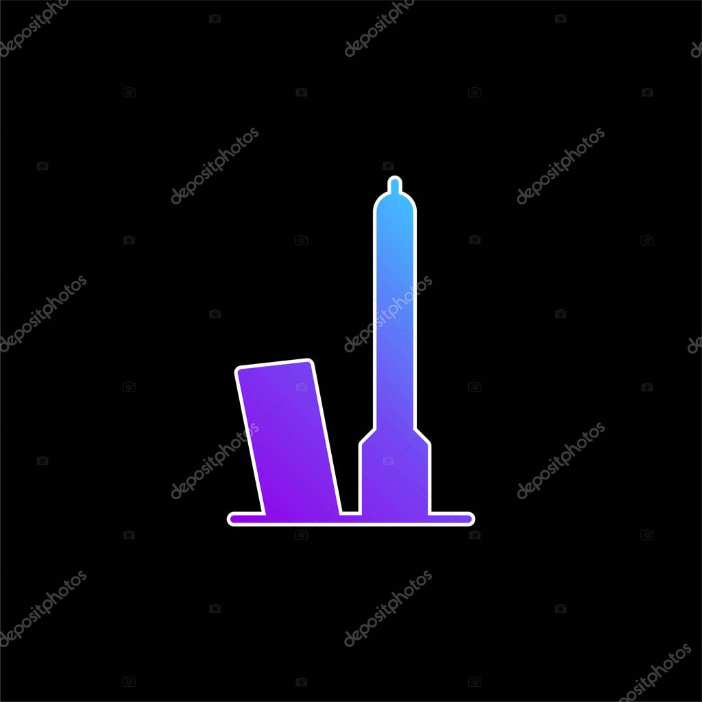 Bologna blue gradient vector icon