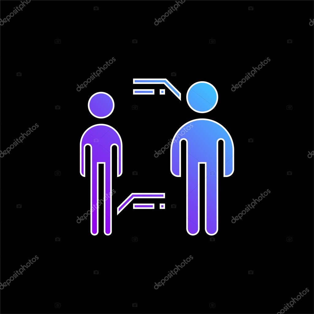 Bmi blue gradient vector icon