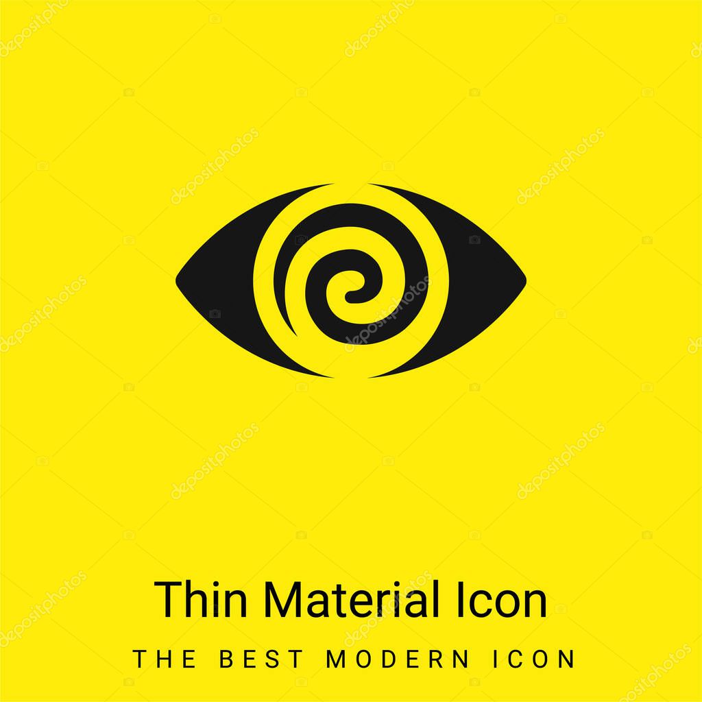 Addiction minimal bright yellow material icon