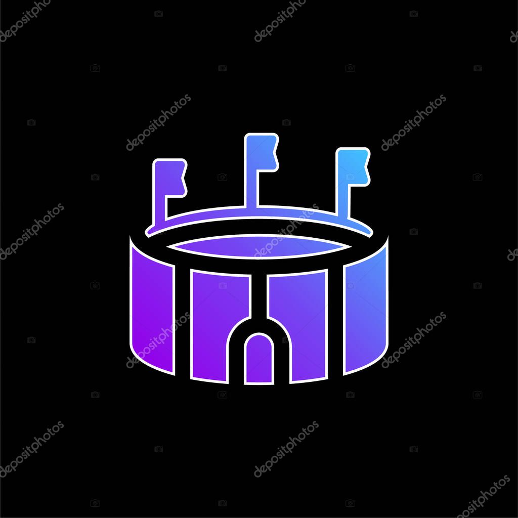 Arena blue gradient vector icon