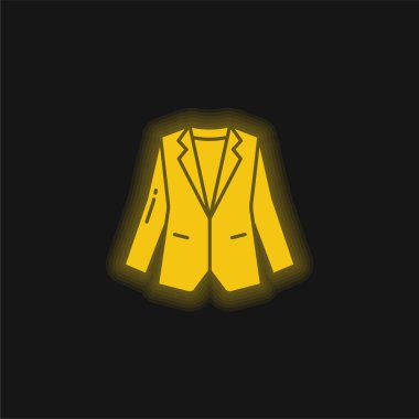 Blazer sarı parlak neon simgesi