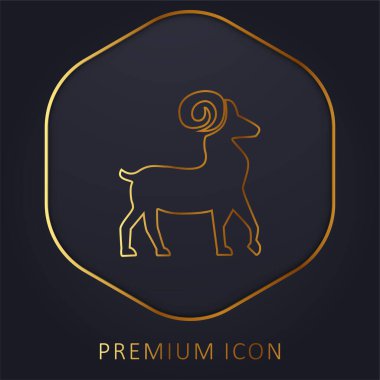 Koç Sembolü Altın Hat prim logosu veya simgesi