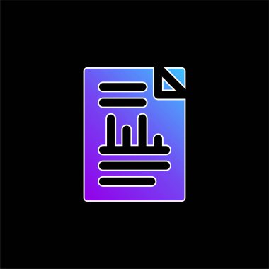 Analitik mavi gradyan vektör simgesi