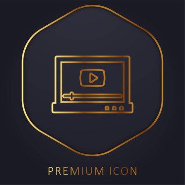AD Video Altın Hat premium logosu veya simgesi