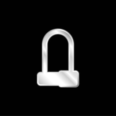 Bisiklet Kilidi gümüş kaplama metalik simge