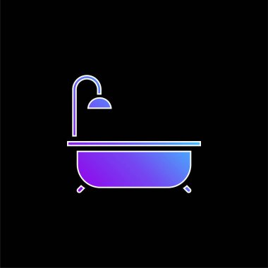 Küvet mavisi gradyan vektör simgesi