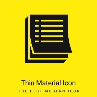 Gündem en az parlak sarı madde simgesi