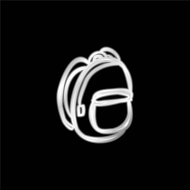 Sırt çantası El Taslak Gümüş kaplama metalik simge