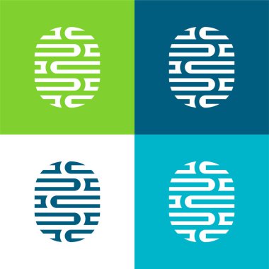 Beyin Düzlüğü 4 renk en küçük simge kümesi