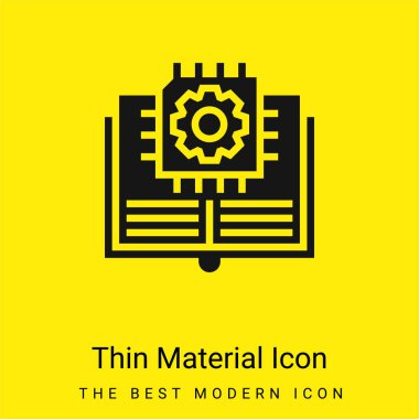 Yapay Zeka Asgari parlak sarı madde simgesi