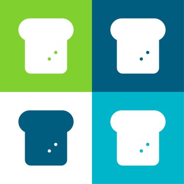 Ekmek Düz 4 renk en küçük simge kümesi