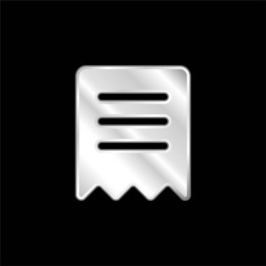 Yer imi gümüş kaplama metalik simge