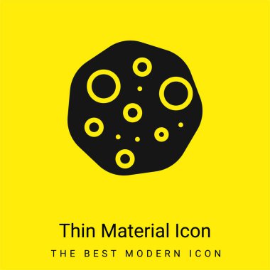 Asteroid en az parlak sarı madde simgesi