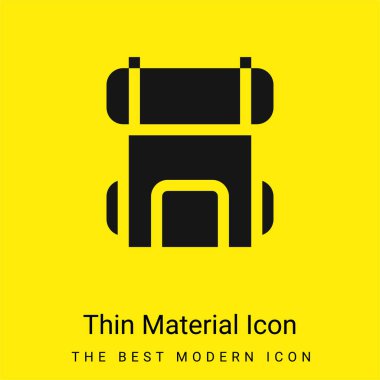 Sırt çantası en az sarı malzeme simgesi