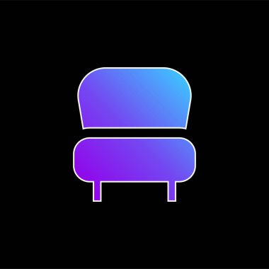 Koltuk mavisi gradyan vektör simgesi