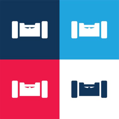 Denge cetveli mavi ve kırmızı en küçük simge kümesi