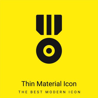 Başarı asgari düzeyde parlak sarı madde simgesi