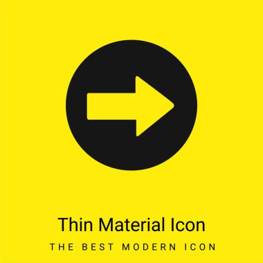 Ok Sağa Gösteriyor Asgari parlak madde simgesi