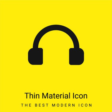 Ses Kulaklığı Aracı Asgari Parlak Sarı malzeme simgesi