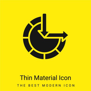 Accessibility minimal bright yellow material icon clipart