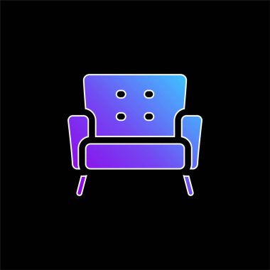 Koltuk mavisi gradyan vektör simgesi