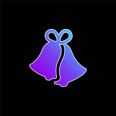 Çan mavi gradyan vektör simgesi