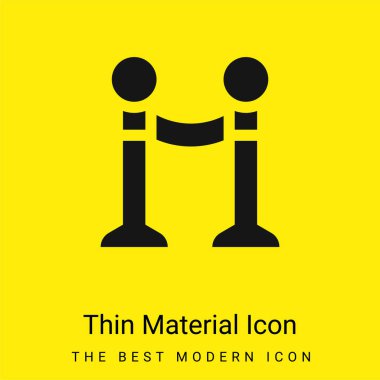 Bariyer en az parlak sarı madde simgesi