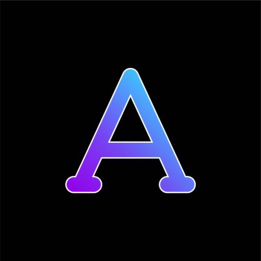 Alfa mavi gradyan vektör simgesi