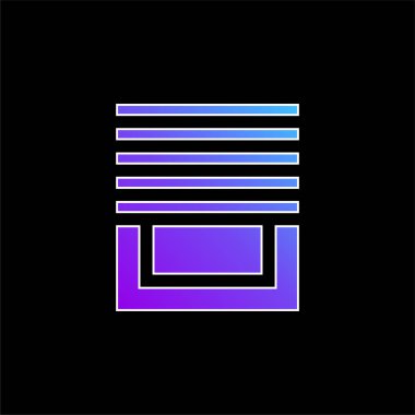 Mavi eğimli vektör simgesini kör eder