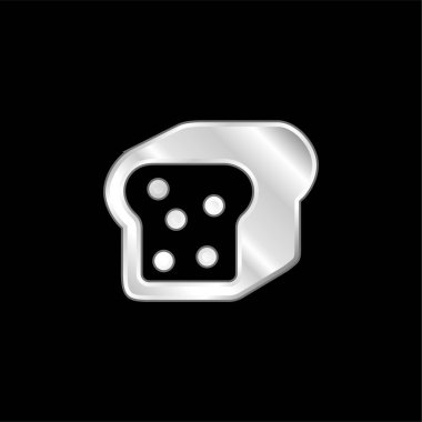 Ekmek Parçası Gümüş kaplama metalik simge