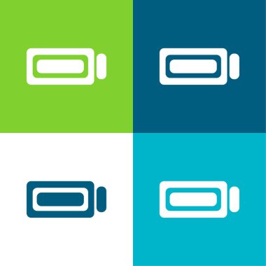 Batarya Tam Şarj Düz Renk en az simge seti