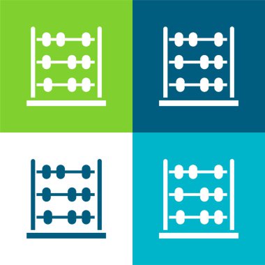 Abaküs Oyuncak Düz Renk en az simge kümesi