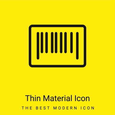 Barkod en az parlak sarı madde simgesi