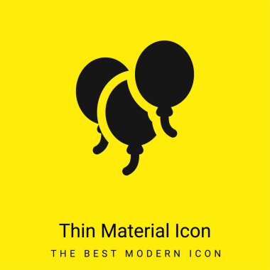 Balonlar çok az parlak sarı madde simgesi