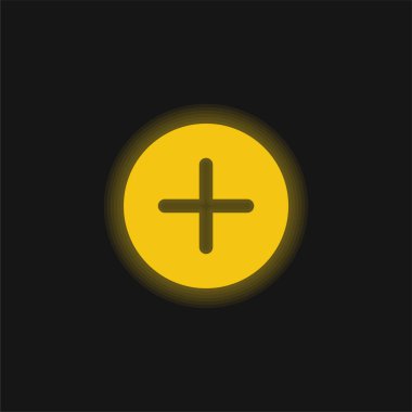 Parlak sarı neon simgesi ekle