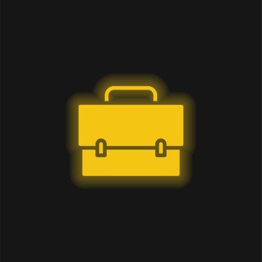 Sarı parlak neon simge