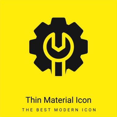 Admin minimal bright yellow material icon clipart
