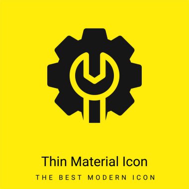 Admin minimal bright yellow material icon clipart