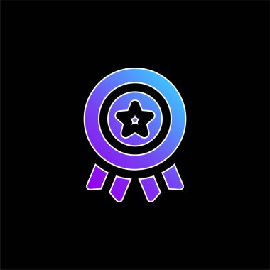 Amerikan mavi gradyan vektör simgesi