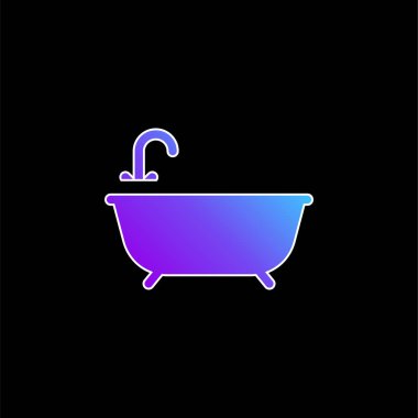 Banyo mavisi gradyan vektör simgesi