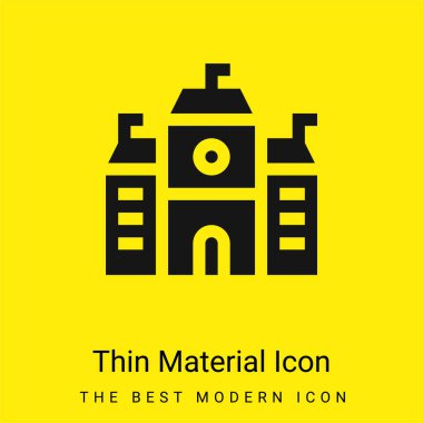 Academy minimal bright yellow material icon clipart