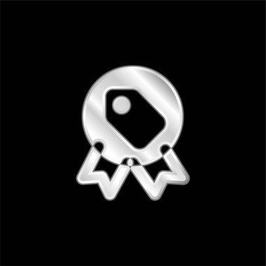 Rozet gümüş kaplama metalik simge