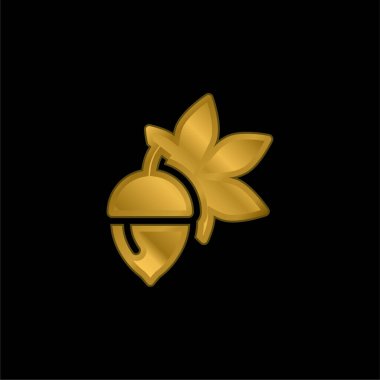 Bot altın kaplamalı metalik simge veya logo vektörü