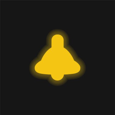 Zil sarısı parlak neon simgesi