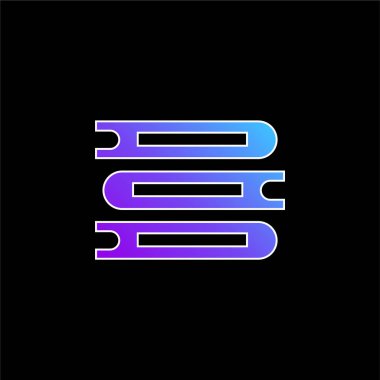 Kitap mavi gradyan vektör simgesi