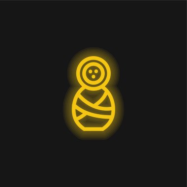 Bebek Taslak Sarı Parlak Neon simgesi