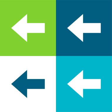 Arka Düz Renk en az simge seti